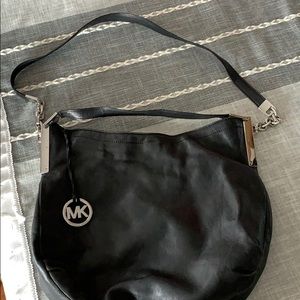 Michael Kors black leather crossbody